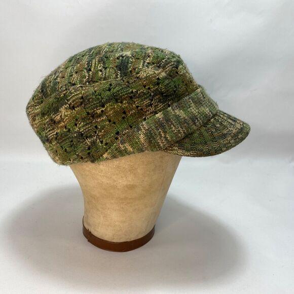 Scala Pronto Camouflage Knit Cap Hat Short Brim Fleece Lined Hip Hop Streetwear - Picture 3 of 9